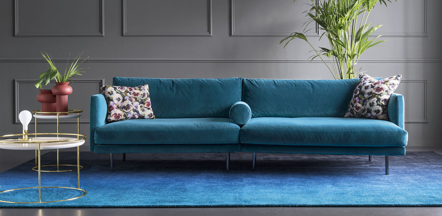 Mies sofa 4 seter med diagonal lounge