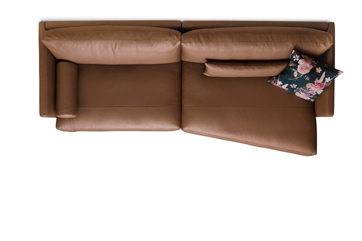 Mies sofa 4 seter med diagonal lounge