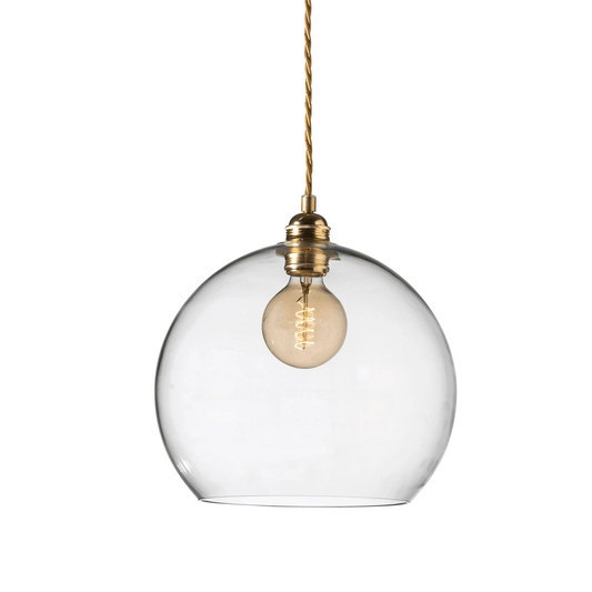 Rowan 28 cm Pendellampe Clear/brass, en del av kategorien Taklampe - At Home Interiør